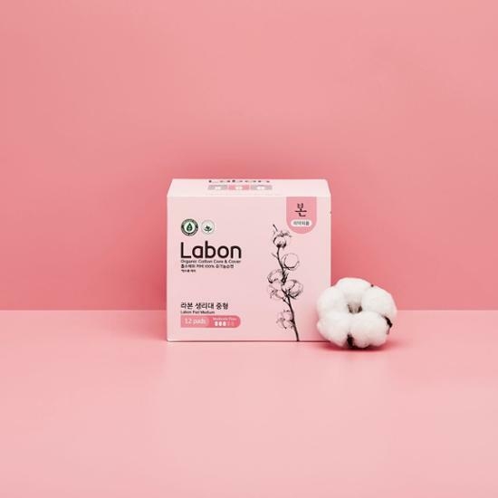 labon Organic Cotton Care & Cover Pad Medium 12P – image 2 of 3