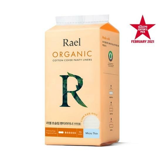 Rael Organic Cotton Cover Panty Liners 70p