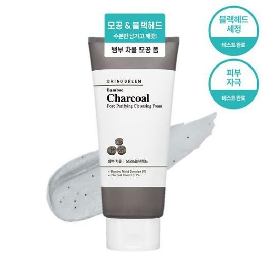 BRINGGREEN Bamboo Charcoal Pore Purifying Cleansing Foam 300ml – image 1 of 4