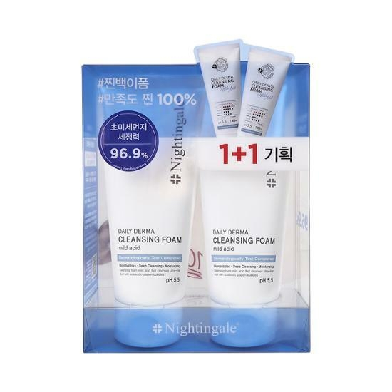 Nightingale Daily Derma Cleansing Foam Mild Acid 140ml 1+1 – image 2 of 3
