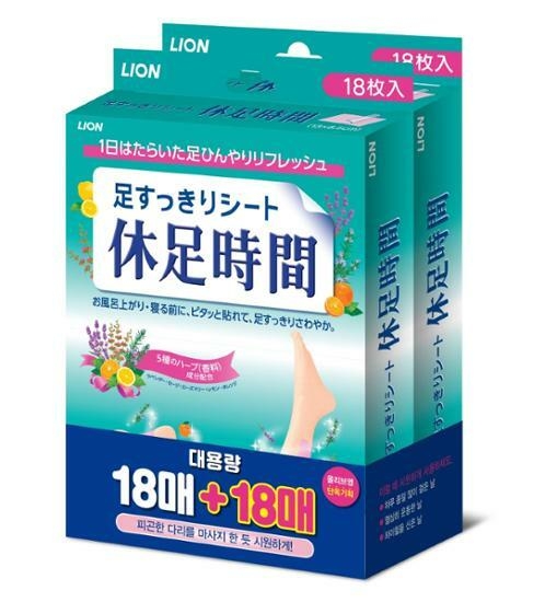 Kyusoku Jikan Cooling Sheet For Foot Duo (18P*2)