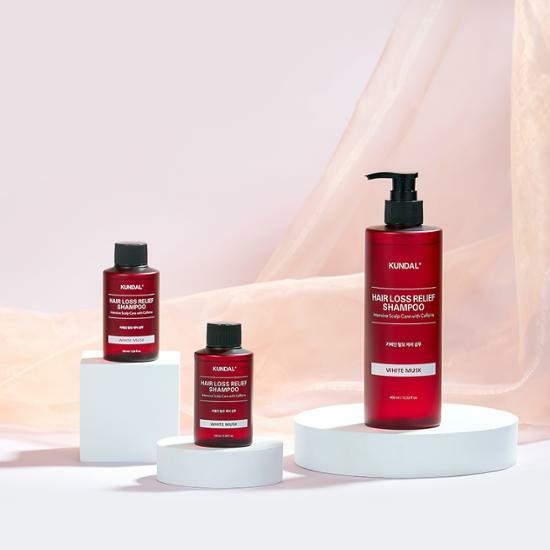 KUNDAL Natural Caffeine&Intensive Scalp Care+ Scalp Shampoo White Musk 400mL+100mL*2 – image 2 of 3
