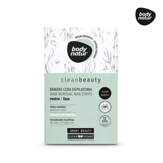 body matur Clean Beauty Hair Removal Wax Strips Face 12EA