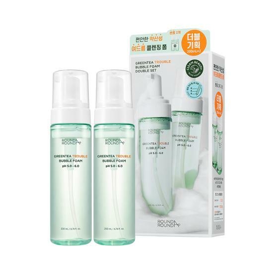 Round A'Round Greentea Trouble Bubble Foam Set (200ml*2) – image 2 of 4