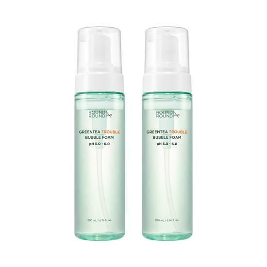 Round A'Round Greentea Trouble Bubble Foam Set (200ml*2) – image 4 of 4