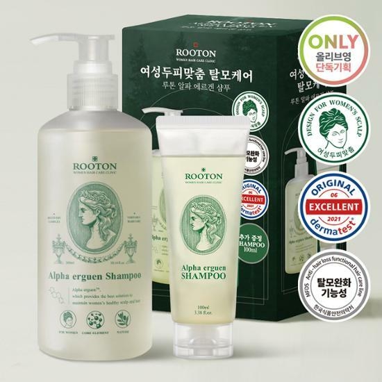 Rooton Alpha Erguen Shampoo 300mL+100mL