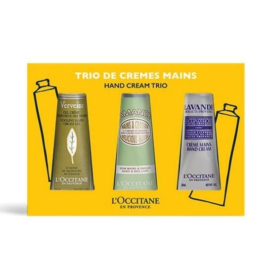 L'Occitane Hand Cream 30ml Trio (Verbena + Almond + Lavender)