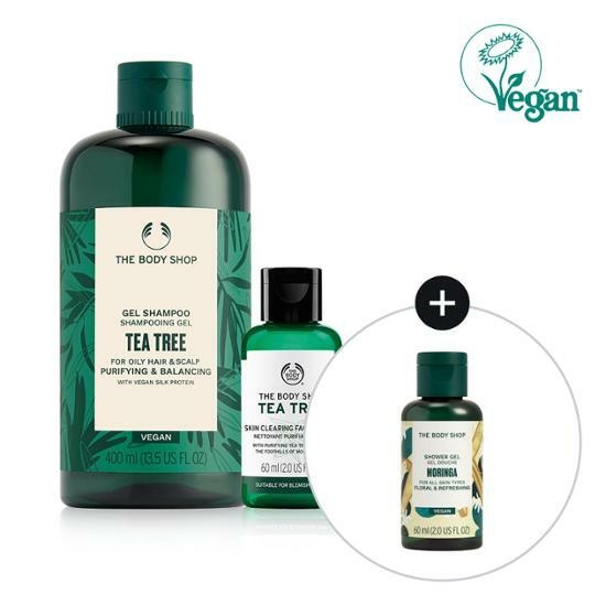 The Body Shop Tea Tree Hair Care (Shampoo 400ml+Facial Wash 60ml) – image 2 of 3