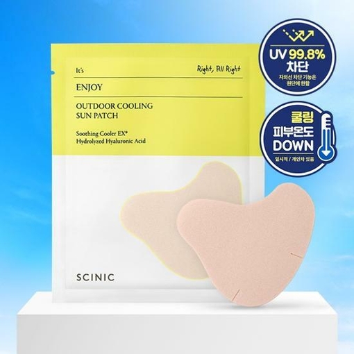 Enjoy Outdoor Cooling Sun Patch 4ea - maccaron
