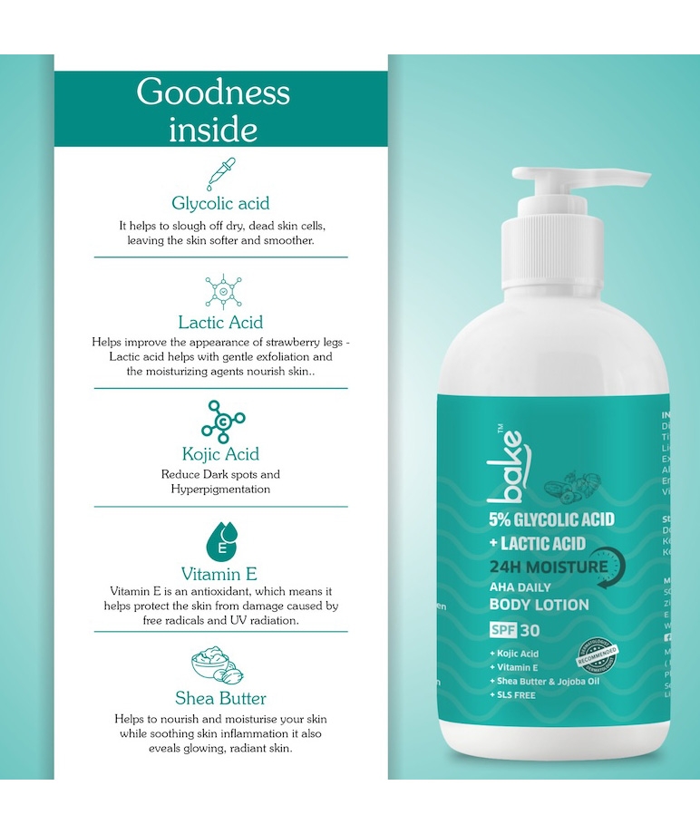 BAKE 2% AHA Exfoliating Body Wash & 5% AHA Body Lotion SPF 30 PA+++ – image 4 of 9