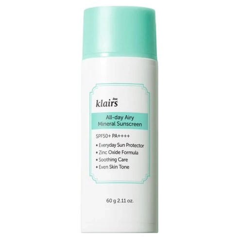 All-day Airy Mineral Sunscreen SPF50+ PA++++ (60g) - maccaron