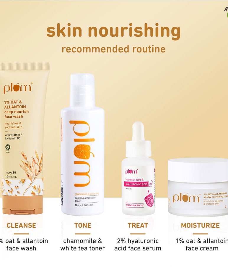 Plum 1% Oat & Allantoin Deep Nourish Face Wash | with Vitamin F & B5 | Non-drying | 100% Vegan | 100 ml – image 3 of 7