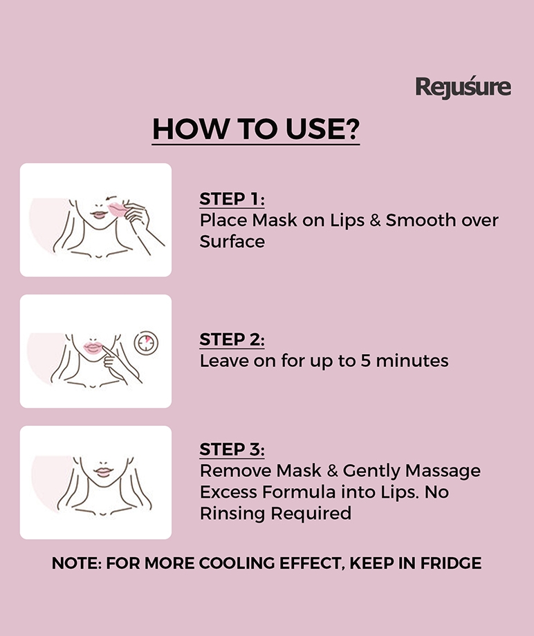 Rejusure Biocellulose Lip Mask for Men & Women – (5 Lip Masks) – image 6 of 6