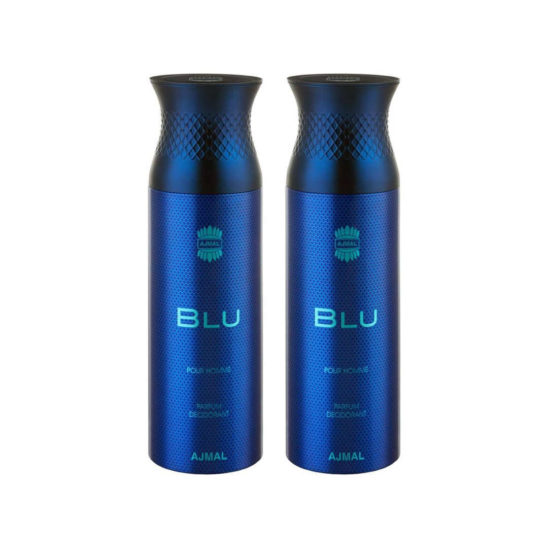 Ajmal Blu & Blu Deodorants For Men Pack Of 2