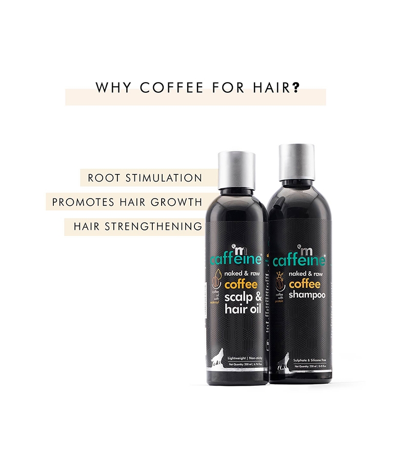 mCaffeine Must-have Coffee Hair Care Kit for Hair Fall Control & Hair Growth - Shampoo & Hair Oil - 450 ml – image 2 of 8