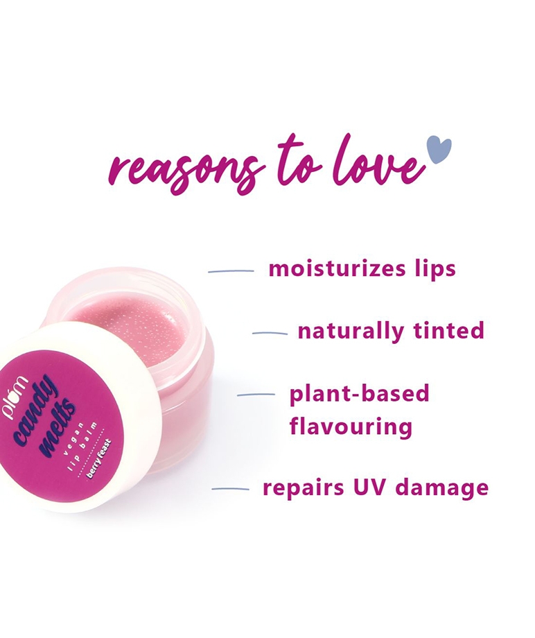 Plum Candy Melts Vegan Lip Balm | Berry Feast - 12 gm – image 4 of 7