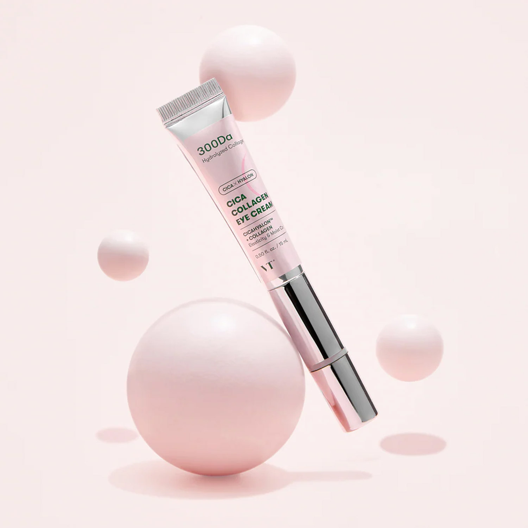 VT Cica Collagen Eye Cream 15ml front view with massage applicator tip