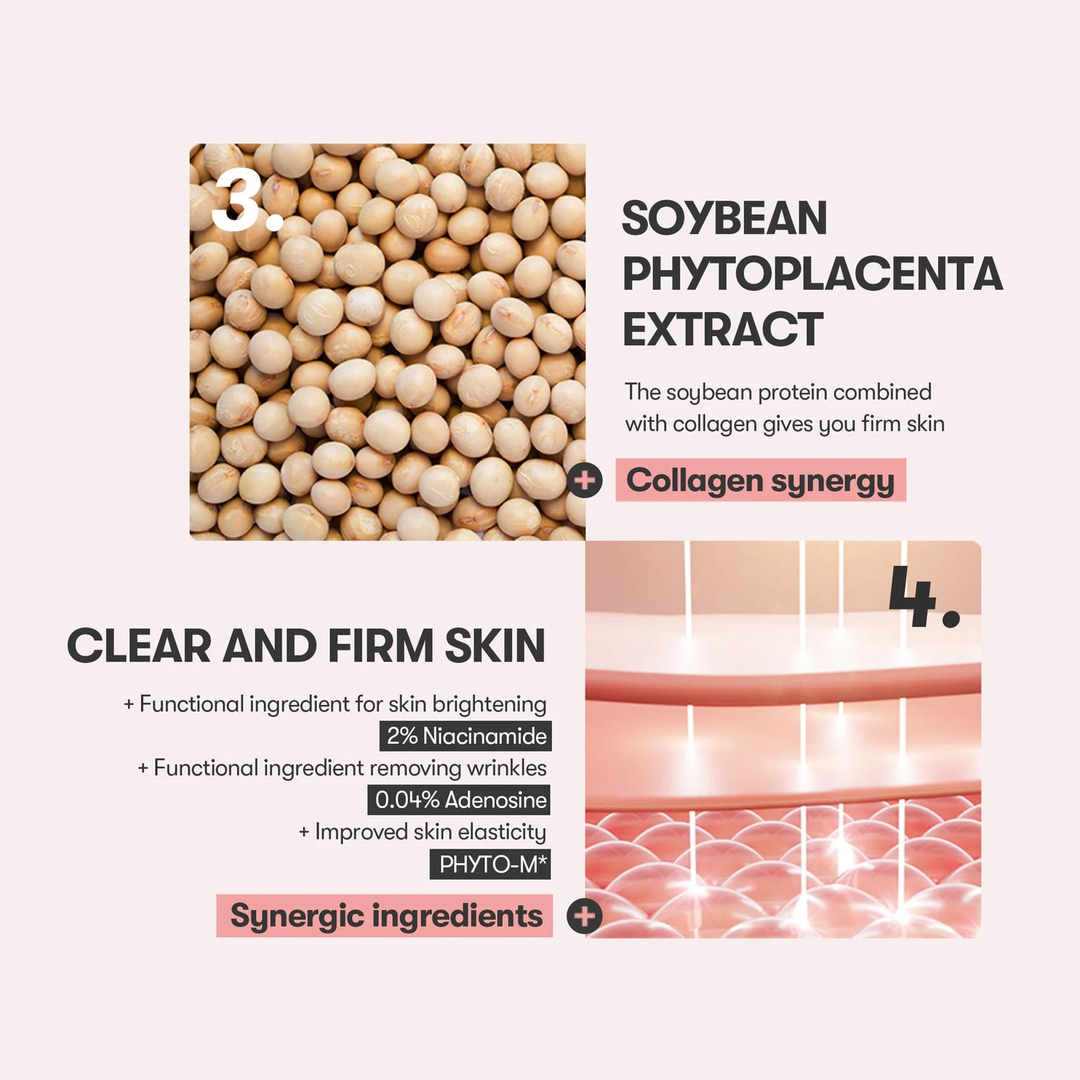 VT Cica Collagen Eye Cream soybean phytoplacenta extract, 2% niacinamide, 0.04% adenosine
