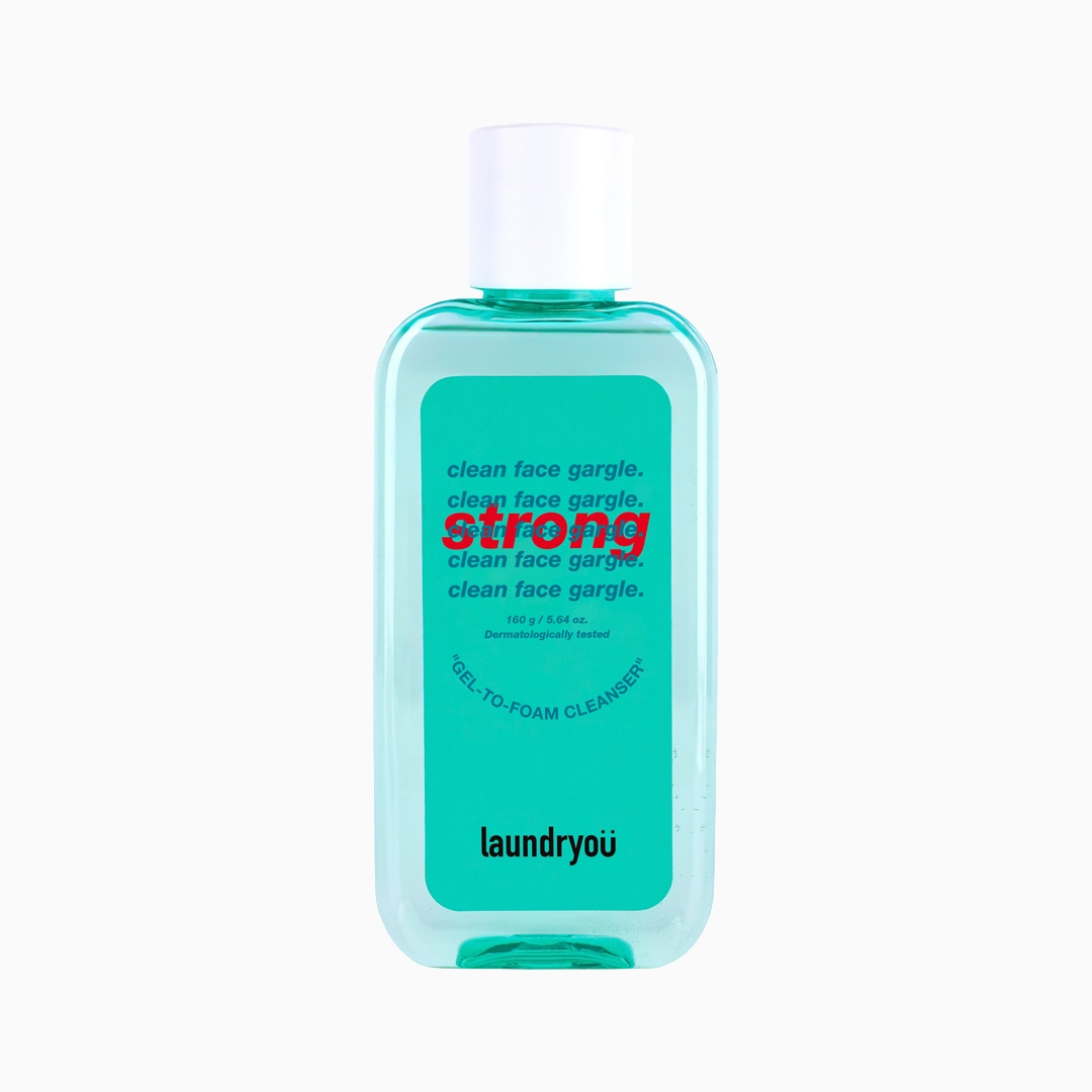 laundryou Clean Face Gargle Gel-to-Foam Cleanser Strong (160g)