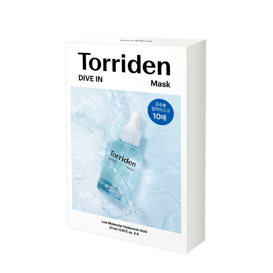 Torriden DIVE-IN Low Molecular Hyaluronic Acid Mask Pack 27ml*10ea