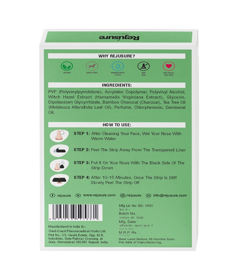 Rejusure Deep Cleansing Nose Strips for Men/Women – (5 Strips) – image 2 of 8