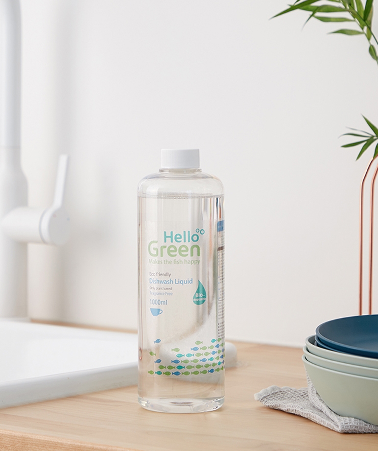 Hello Green Dish liqiud (fragrance free) refill 1000ml