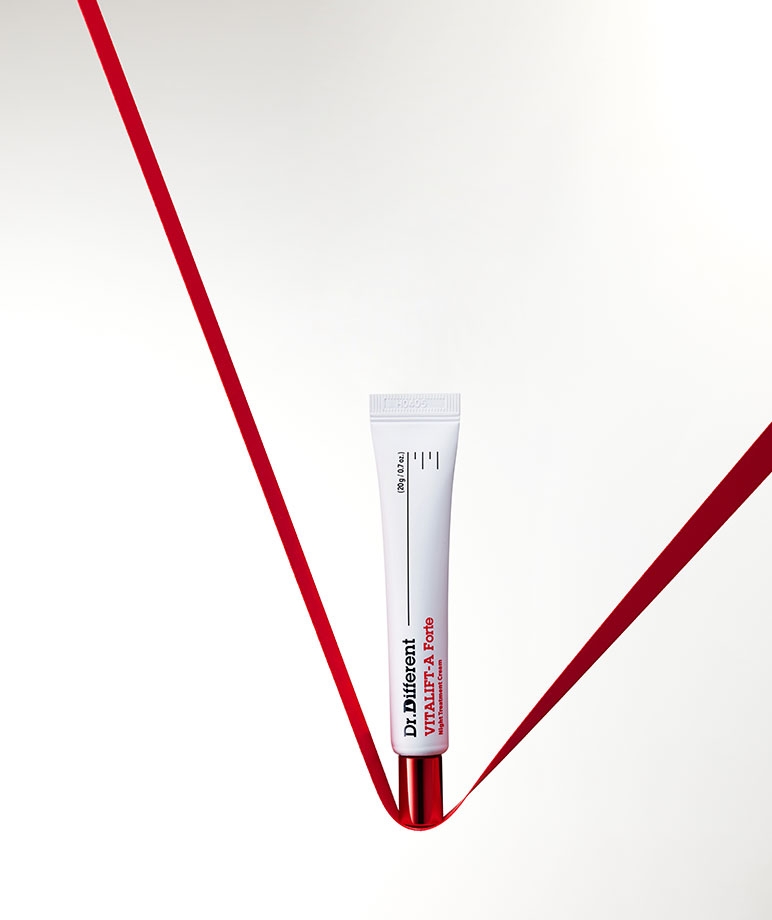 Dr. Different VITALIFT-A Forte Night Treatment Cream 20g 0.7 oz tube label
