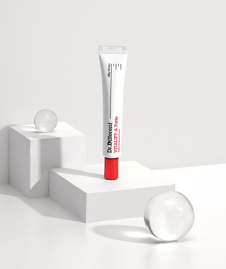 Dr. Different VITALIFT-A Forte Night Treatment Cream 20g tube packaging
