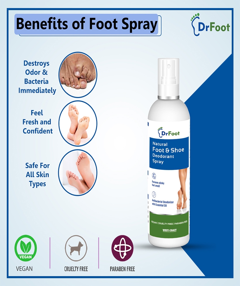 Dr Foot Natural Foot & Shoe Deodorant Spray – 100ml – image 6 of 7