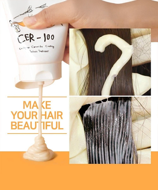 Elizavecca CER-100 Protein Treatment how to use: after shampooing, apply, wait 5 to 20 minutes, rinse