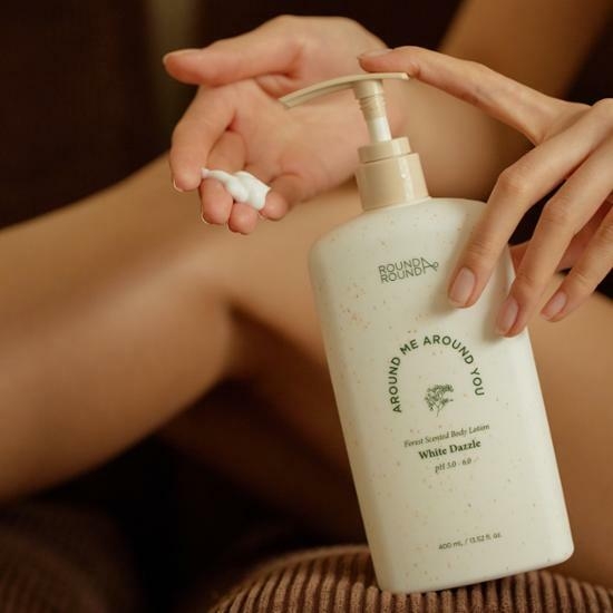 Round A'Round Forest Scented Body Lotion White Dazzle 400mL – image 1 of 2