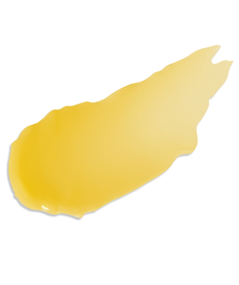glowiest Sweet Dreams Yuzu Lip Mask yellow balm texture close-up