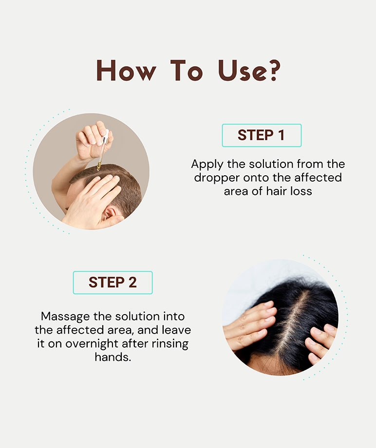 Coco Crush Hair Growth Serum how to use dropper on scalp, massage, leave overnight