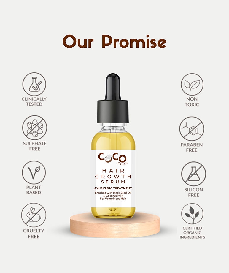 Coco Crush Hair Growth Serum sulphate, paraben and silicon free promise