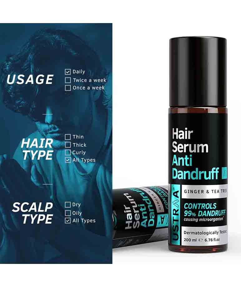 Ustraa Hair Serum Anti-Dandruff - 200ml – image 7 of 9