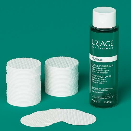 URIAGE Hyseac Purifying Toner 250ml+Dual Pad Cotton 30pcs – image 3 of 4