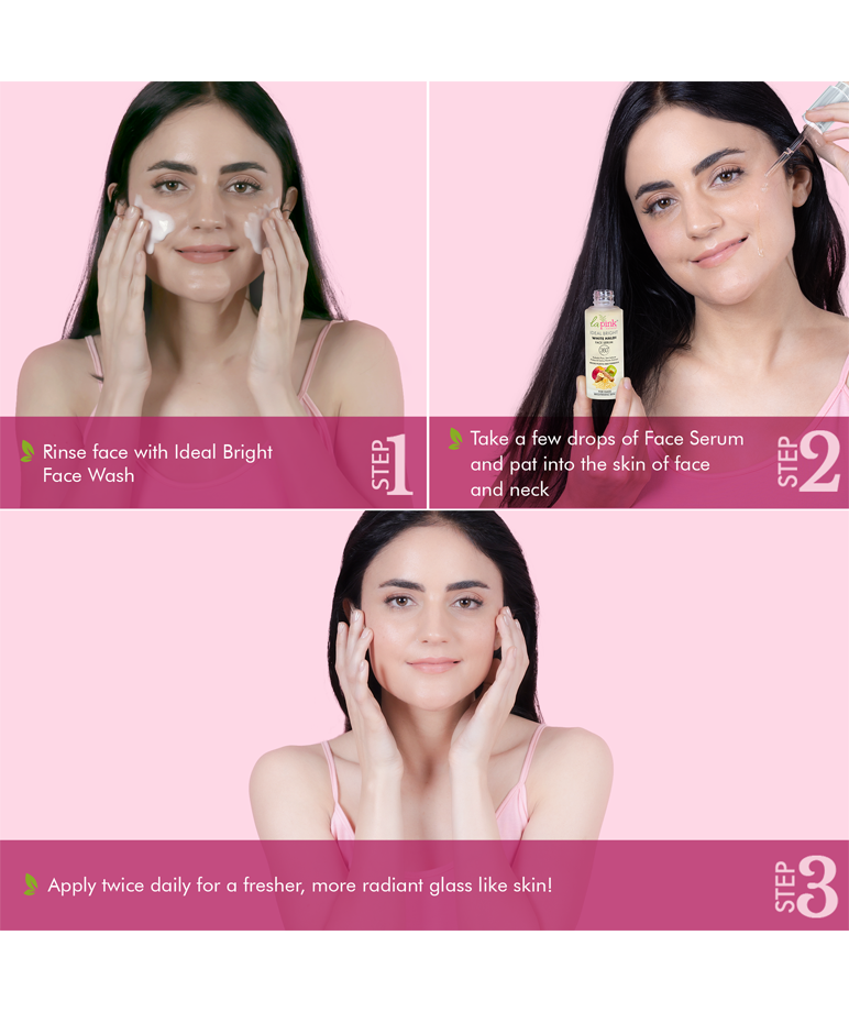 la Pink Ideal Bright Face Serum with White Haldi & Kakadu Plum | For Glass like Brightened Skin, Evens Skin Tone | – image 4 of 7