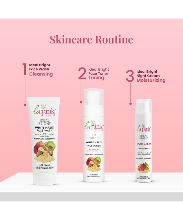 la Pink Ideal Bright Night Cream with White Haldi, Kakdu Plum & Mulberry| For Glass like Brightened Skin, Evens Skin Tone | – image 10 of 10