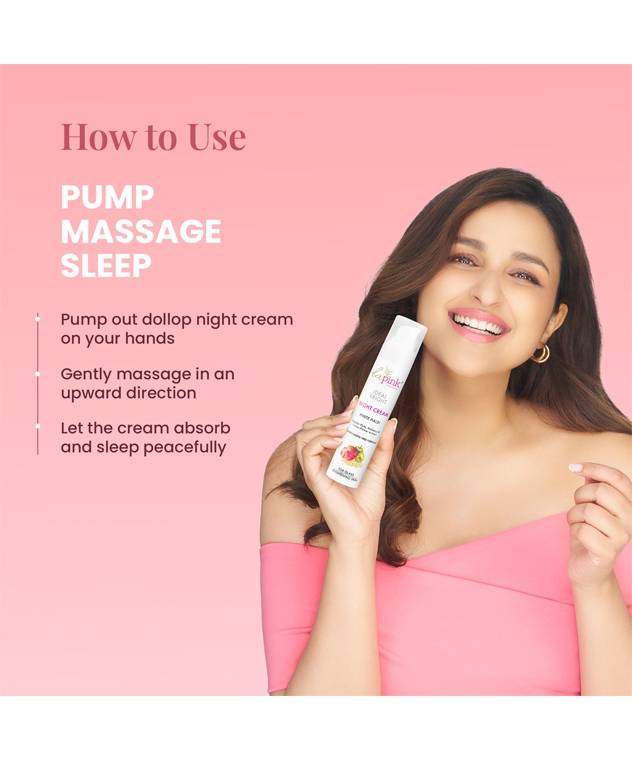 la Pink Ideal Bright Night Cream with White Haldi, Kakdu Plum & Mulberry| For Glass like Brightened Skin, Evens Skin Tone | – image 3 of 10