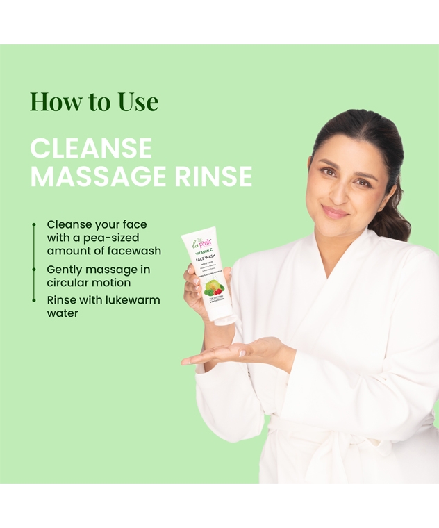 la Pink Vitamin C Face Wash with White Haldi & Gotu Kola | For Glowing Radiant Skin | 100% Microplastic Free Formula – image 4 of 11