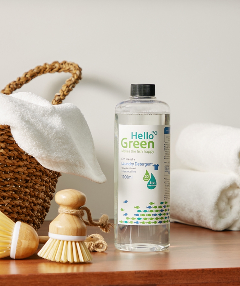 Hello Green Laundry detergent (fragrance free) 1000ml