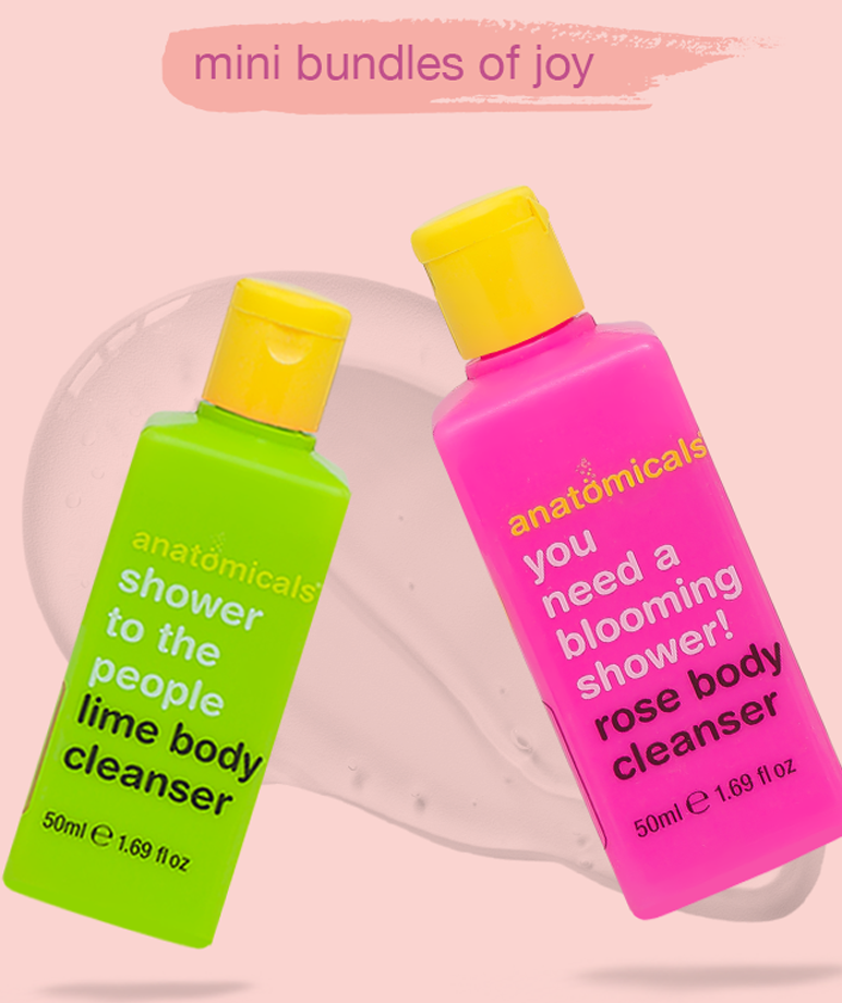 Anatomicals Refreshing Body Cleansing Duo: Lime & Rose Body Cleanser (2 * 50ml) – image 5 of 5