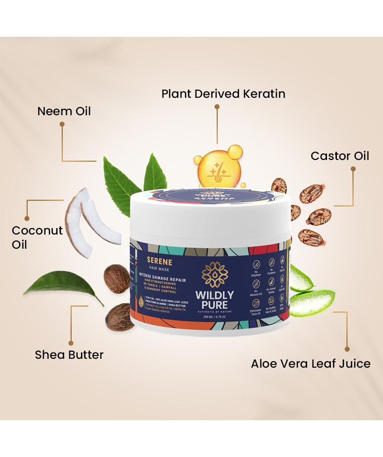 Wildly Pure Lush Shampoo & Serene hair mask – image 3 of 7