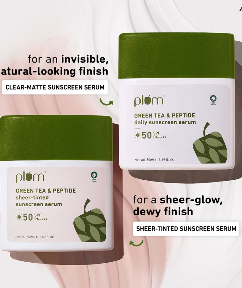 Plum Green Tea & Peptide Daily Sunscreen Serum with Broad-spectrum SPF 50 & PA++++ || No White Cast | 100% Vegan | 50ml – image 9 of 9