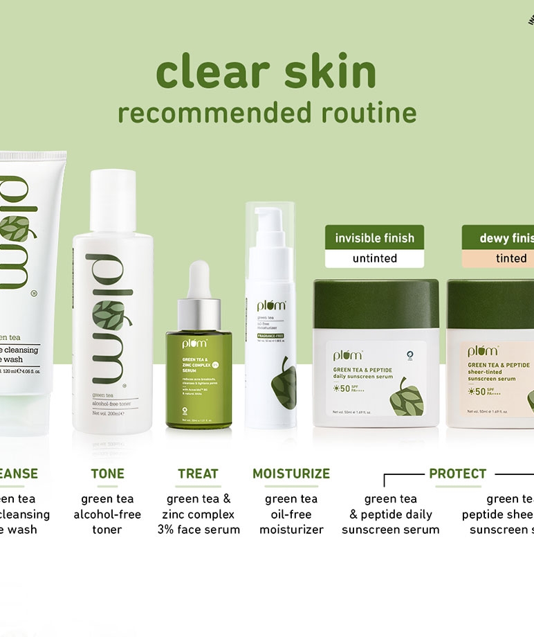 Plum Green Tea & Peptide Daily Sunscreen Serum with Broad-spectrum SPF 50 & PA++++ || No White Cast | 100% Vegan | 50ml – image 8 of 9