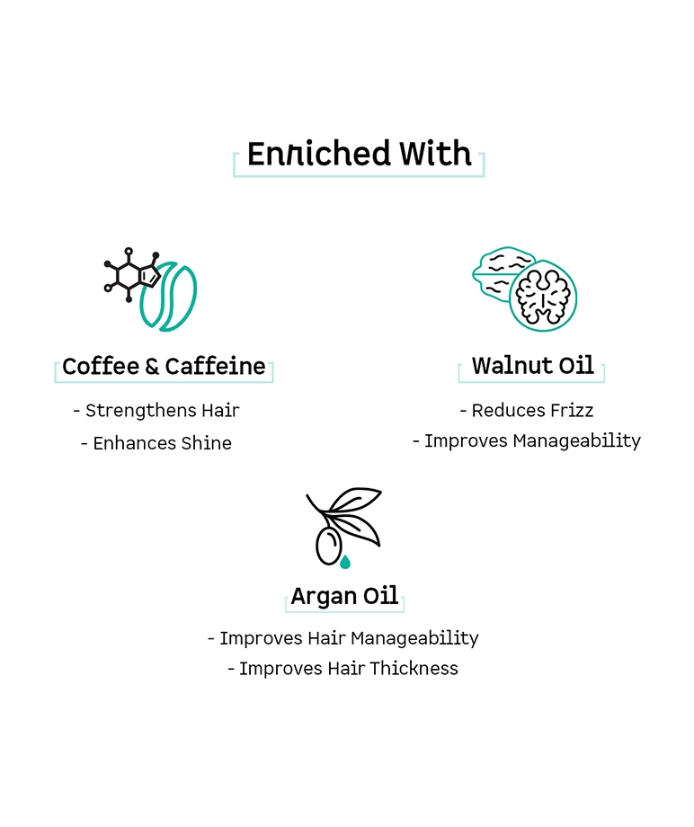 mCaffeine Coffee Frizz & Hair Fall Control Hair Serum with Walnut & Argan Oil - 50 ml – image 4 of 8