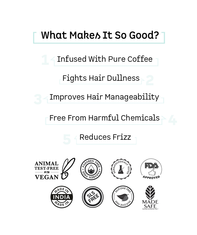 mCaffeine Coffee Frizz & Hair Fall Control Hair Serum with Walnut & Argan Oil - 50 ml – image 5 of 8