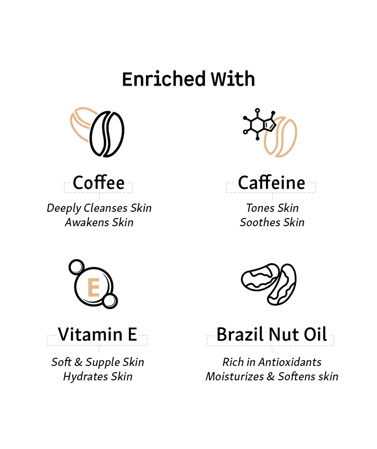 mCaffeine Coffee Body Wash with Vitamin E for Deep Cleansing and Hydration - 300 ml – image 3 of 8