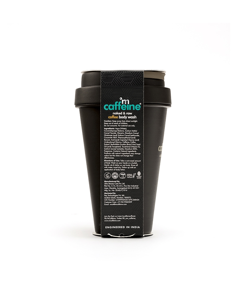 mCaffeine Coffee Body Wash with Vitamin E for Deep Cleansing and Hydration - 300 ml – image 7 of 8