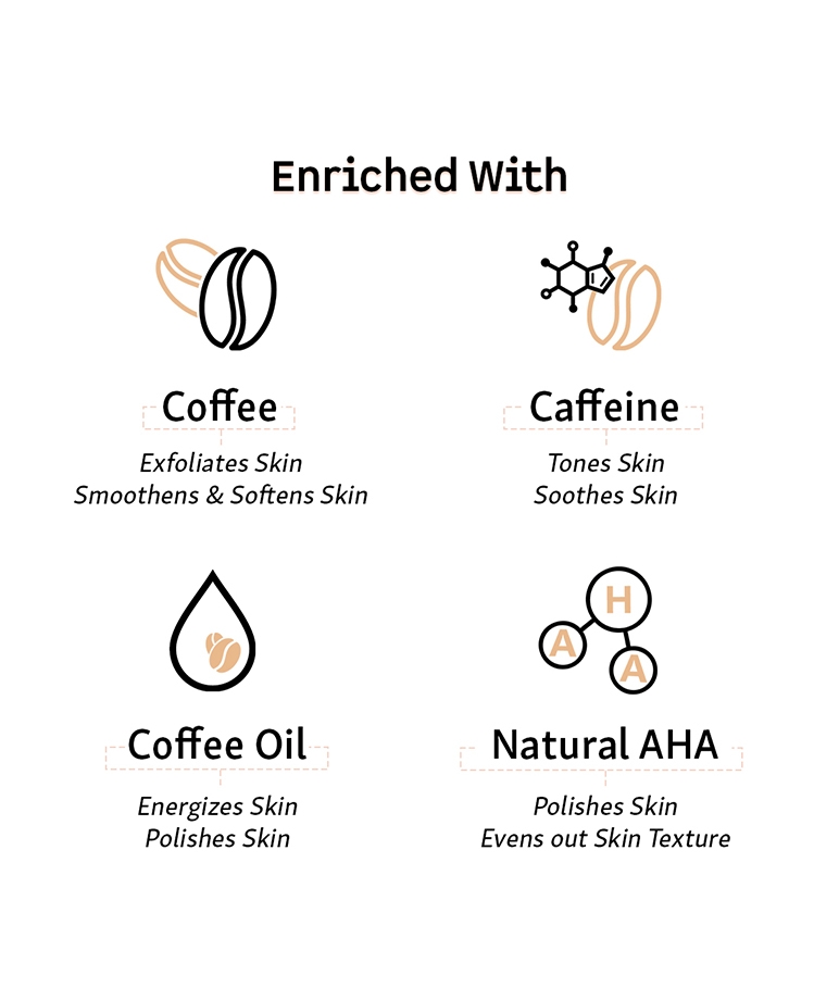 mCaffeine Body Wash with Coffee Scrub for Exfoliation - Espresso Shower Gel with Refreshing Aroma - 300 ml – image 4 of 8